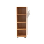 Bücherregal, 165 cm hoch, 52x64 cm (B/T), einseitig nutzbar, 